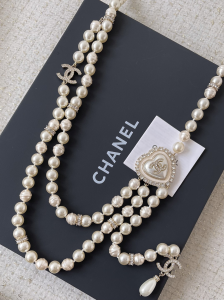 Chanel Crystals CC Heart Pearls Belt