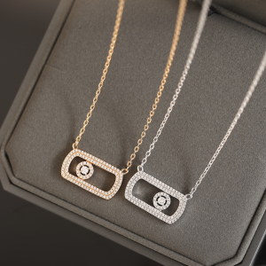 Messika So Move White Gold Diamonds Pendant Necklaces Messika So Move White Gold Diamonds Pendant Necklaces