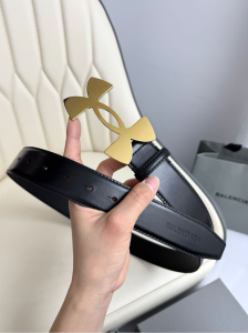 Balenciaga Mens Under Armour Belt Black Smooth Calfskin 35MM Balenciaga Mens Under Armour Belt Black Smooth Calfskin 35MM
