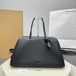 Jacquemus The Turismo Soft Grained Leather Bowling Crossbody Bag Black Jacquemus The Turismo Soft Grained Leather Bowling Crossbody Bag Black