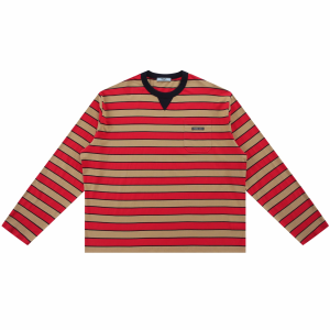 Prada Red Oversized Striped T Shirt Prada Red Oversized Striped T Shirt
