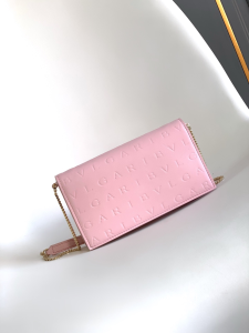 Bvlgari Bulgari logo infinitum large wallet pink calf leather Bvlgari Bulgari logo infinitum large wallet pink calf leather