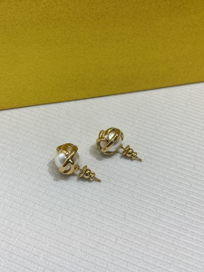Fendi F Is Pearl Earrings