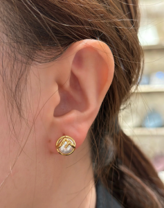 Fendi F Is Pearl Earrings