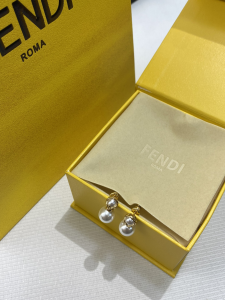 Fendi F Is Pearl Earrings