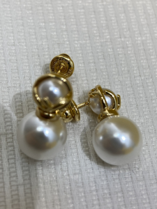 Fendi F Is Pearl Earrings