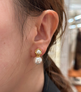 Fendi F Is Pearl Earrings