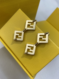 Fendi Forever Gold Earrings