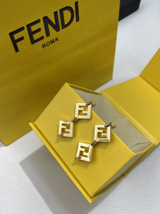 Fendi Forever Gold Earrings