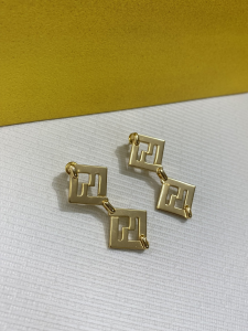 Fendi Forever Gold Earrings