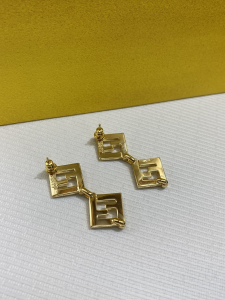 Fendi Forever Gold Earrings