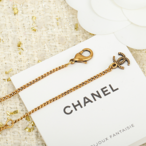 Chanel Crystal CC Logo Pendant Necklaces