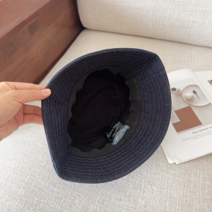Prada Denim Blue Fabric Bucket Hat