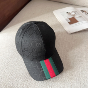 Gucci Black Original GG Canvas Baseball Hat