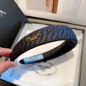 Prada Black Nylon Headband