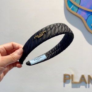 Prada Black Nylon Headband