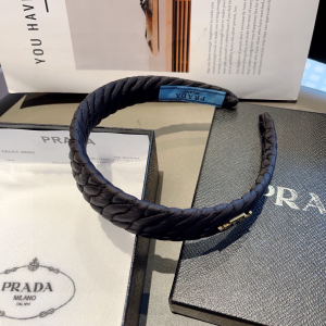 Prada Black Nylon Headband
