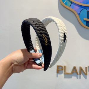 Prada Black Nylon Headband