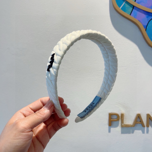 Prada White Nylon Headband
