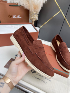 Brunello Cucinelli Suede Leather Penny Loafer Brown Brunello Cucinelli Suede Leather Penny Loafer Brown