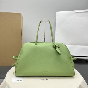 Jacquemus Large The Turismo Soft Grained Leather Bowling Crossbody Bag Green A2130 Jacquemus Large The Turismo Soft Grained Leather Bowling Crossbody Bag Green A2130