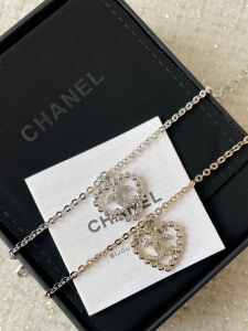 Chanel Crystals CC Heart Bracelets