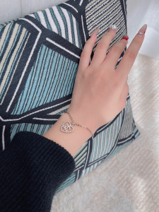 Chanel Crystals CC Heart Bracelets