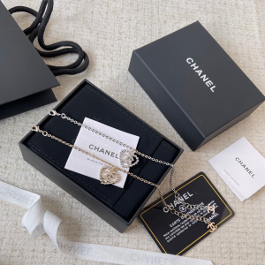 Chanel Crystals CC Heart Bracelets