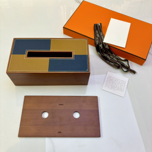 Hermes Small Pleiade Tissue Box Navy Blue Yellow Hermes Small Pleiade Tissue Box Navy Blue Yellow