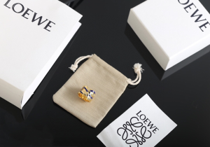 Loewe Nest Rings Gold Blue