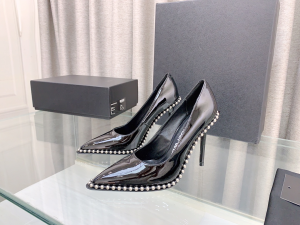Alexander Wang Rie Studded Black Patent Leather Pumps 100MM Alexander Wang Rie Studded Black Patent Leather Pumps 100MM