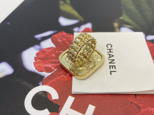 Chanel Crystals CC Square Earrings