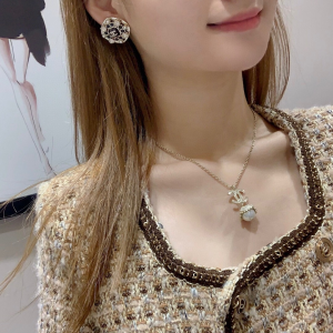 Chanel Crystals CC Square Earrings