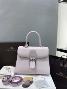 Delvaux Medium Brillant Satchel Box Calfskin Top Handle Shoulder Bag Light Pink Delvaux Medium Brillant Satchel Box Calfskin Top Handle Shoulder Bag Light Pink