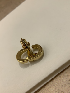 Dior Petit CD Bee Crystal Earrings