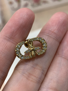 Dior Petit CD Bee Crystal Earrings