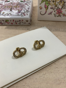 Dior Petit CD Bee Crystal Earrings