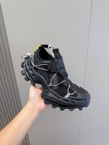 Balenciaga Neutral Hike Distressed Mesh Sneakers Black Balenciaga Neutral Hike Distressed Mesh Sneakers Black