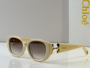 Chloe Marcie Oval Luxury Eyewear Sunglasses CH0237S Beige Chloe Marcie Oval Luxury Eyewear Sunglasses CH0237S Beige