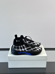 Burberry Check Knit Neptune Sneakers Black Burberry Check Knit Neptune Sneakers Black