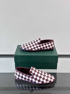Bottega Veneta Sunday Burgundy White Woven Leather Slip On Loafers Bottega Veneta Sunday Burgundy White Woven Leather Slip On Loafers