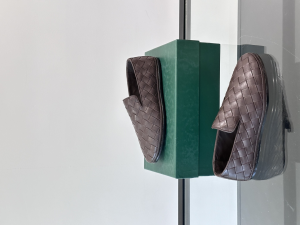 Bottega Veneta Sunday Burgundy Woven Leather Slip On Loafers Bottega Veneta Sunday Burgundy Woven Leather Slip On Loafers