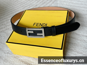 Fendi Classic Baguette FF Logo Buckle Black Leather Belt 30MM Fendi Classic Baguette FF Logo Buckle Black Leather Belt 30MM