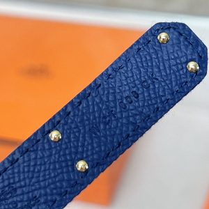 Hermes Kelly Jean Denim Blue Belt 18MM