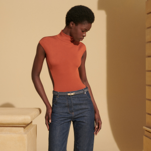 Hermes Kelly Jean Denim Blue Belt 18MM