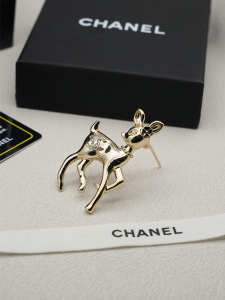Chanel Crystal CC Deer Brooch