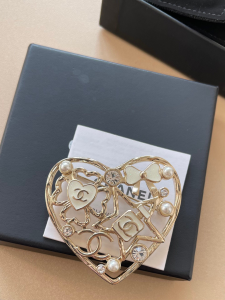 Chanel Heart Charms Brooch