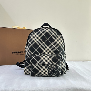 Burberry Small Check Backpack Black Burberry Small Check Backpack Black