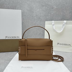 JW Anderson Small Penny Loafer Twister Leather Crossbody Bag Brown JW Anderson Small Penny Loafer Twister Leather Crossbody Bag Brown