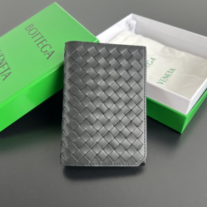 Bottega Veneta Intrecciato Leather Piccolo Passport Case Wallet Black Bottega Veneta Intrecciato Leather Piccolo Passport Case Wallet Black